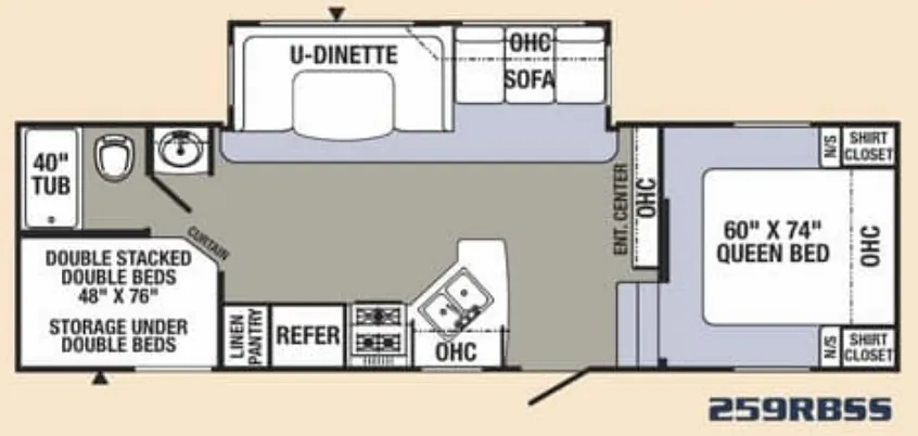 Palomino Puma 259RBSS floor plan