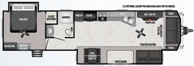 Keystone Retreat 391FLRS floor plan