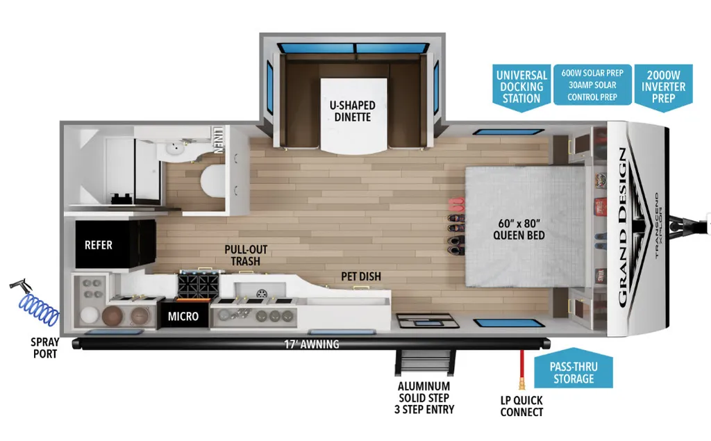 2027 Grand Design Transcend Xplor 20MKX floor plan