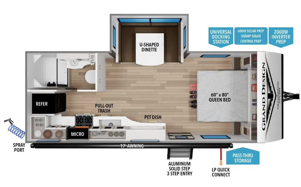 2027 Grand Design Transcend Xplor 20MKX - Floor plan
