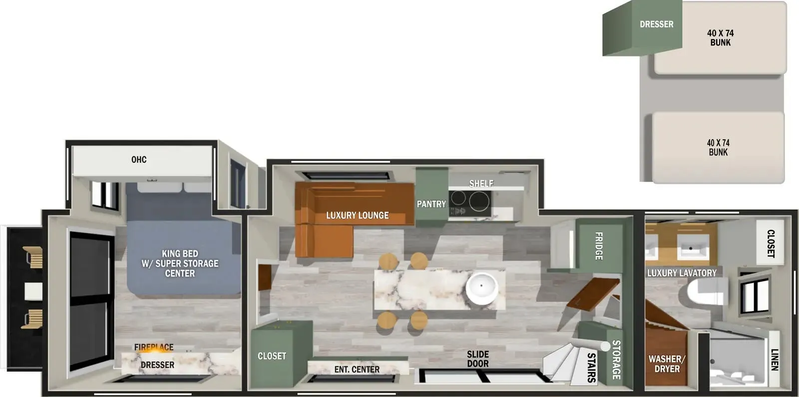 Forest River No Boundaries RVS3 floor plan