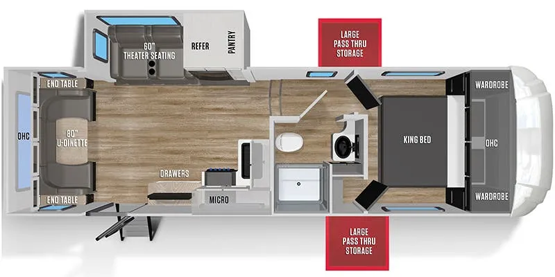 Forest River Wildcat 260RD floor plan