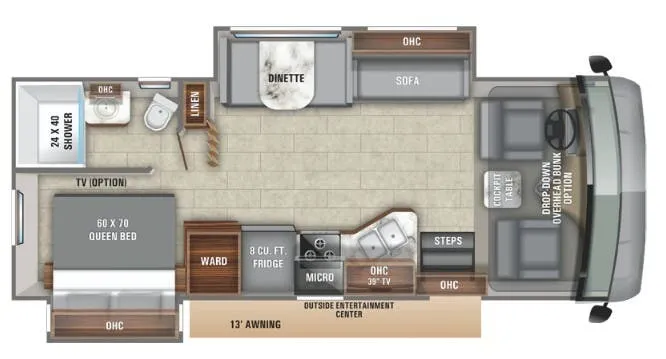 Entegra Coach Vision 26X floor plan
