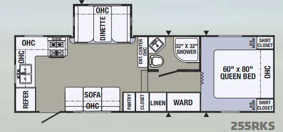 Palomino Puma 255RKS floor plan