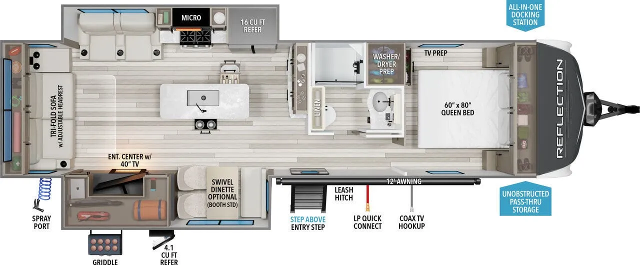 Grand Design Reflection 317RSTS floor plan