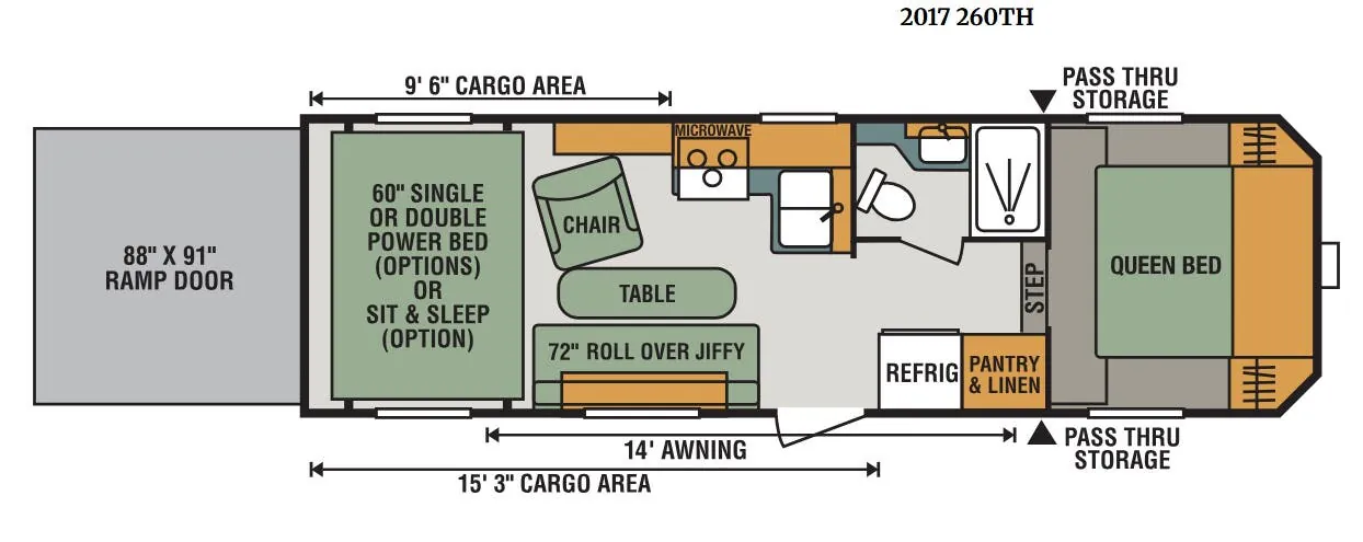K-Z Sportster 260TH floor plan