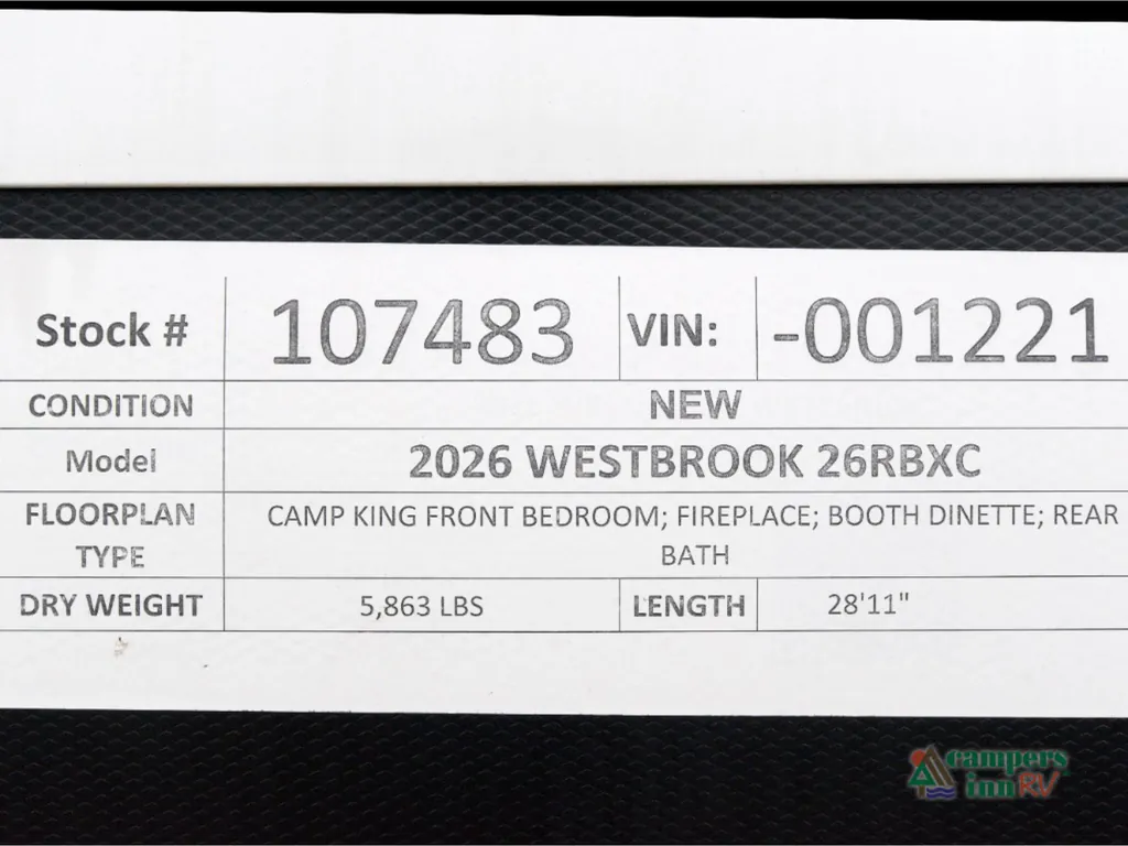 2026 Forest River Westbrook 26RBXC, Photos photo 37