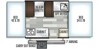Forest River Rockwood Limited 1640LTD floor plan