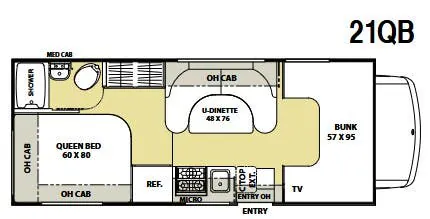Coachmen Freelander 21QB (350 floor plan