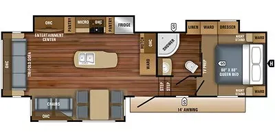 2019 Jayco Eagle HT 30.5CKTS - Floor plan