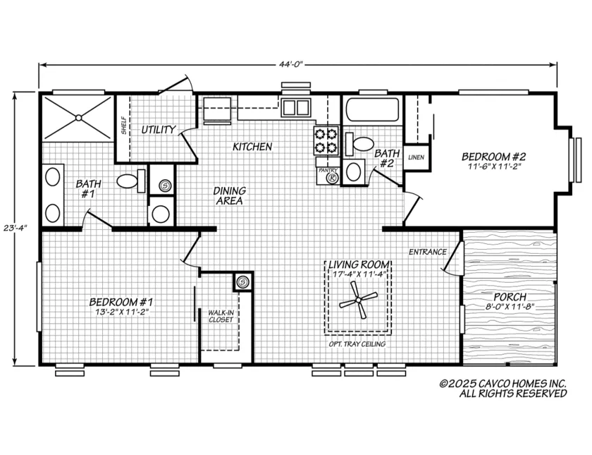 Chariot Eagle Falcon THE CHARIOT 24442A floor plan
