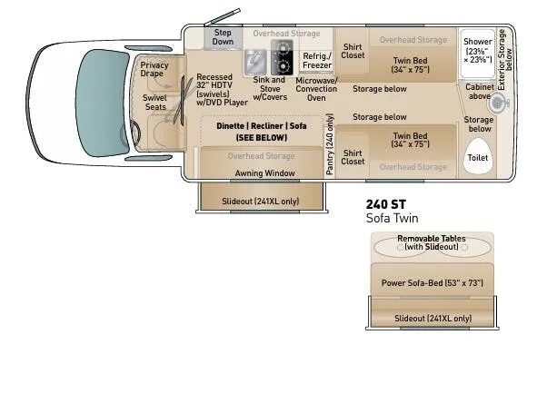 Coach House Platinum II 240 ST floor plan