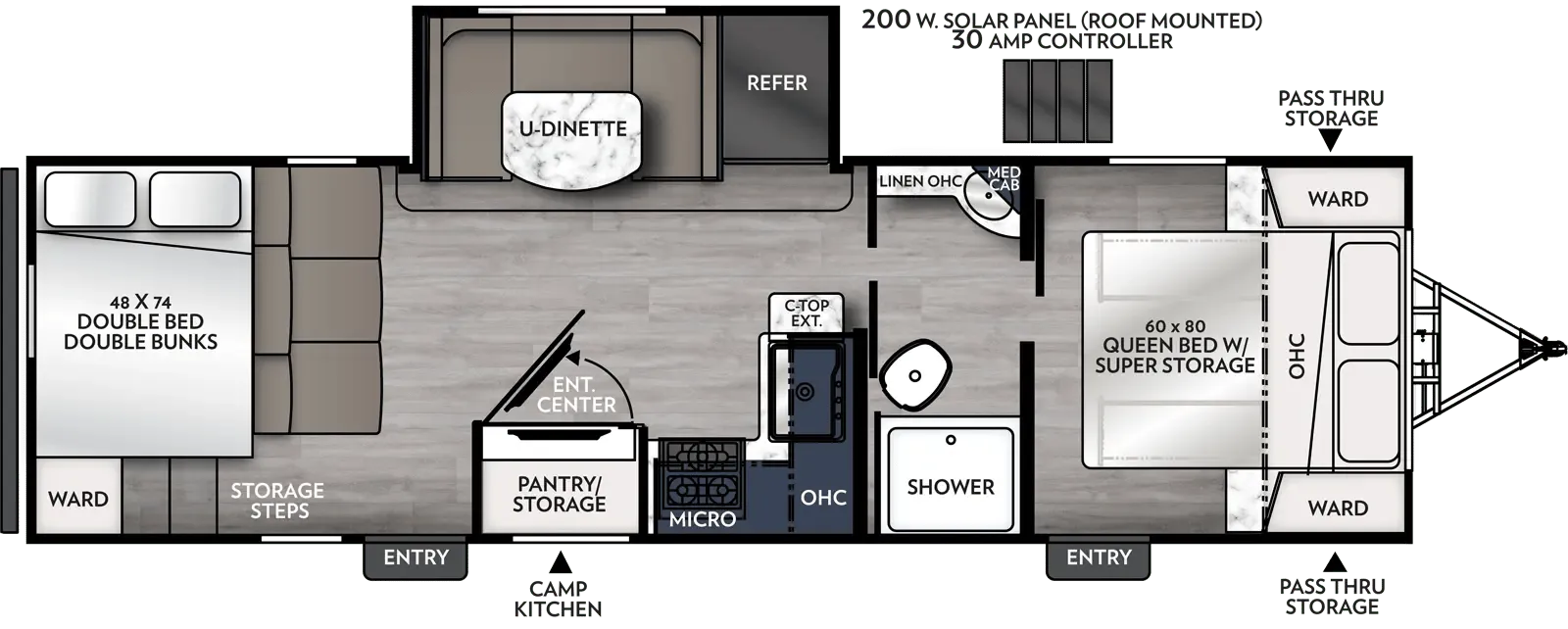 2023 Coachmen Apex 266BHS - Floor plan