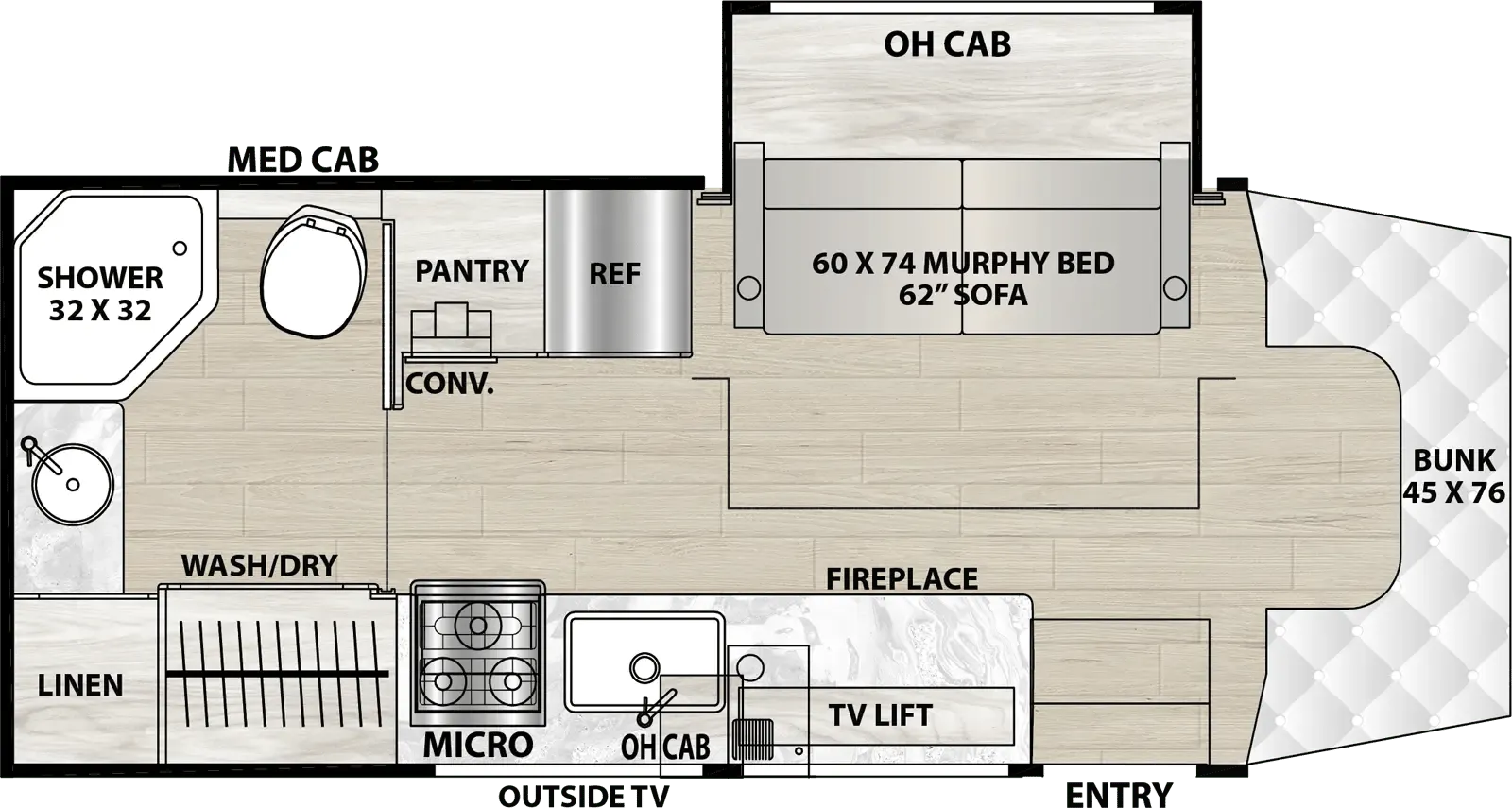 2026 Coachmen Prism 24MBE - Floor plan