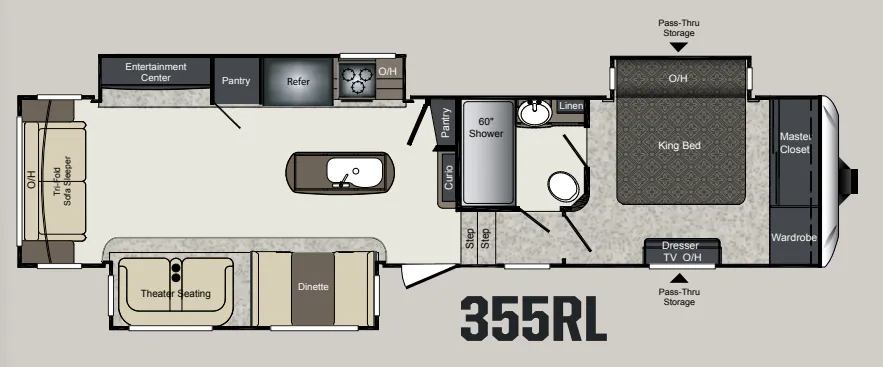 Keystone Laredo 355RL floor plan