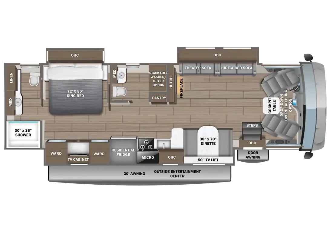 2027 Entegra Coach Vision XL 36C - Floor plan