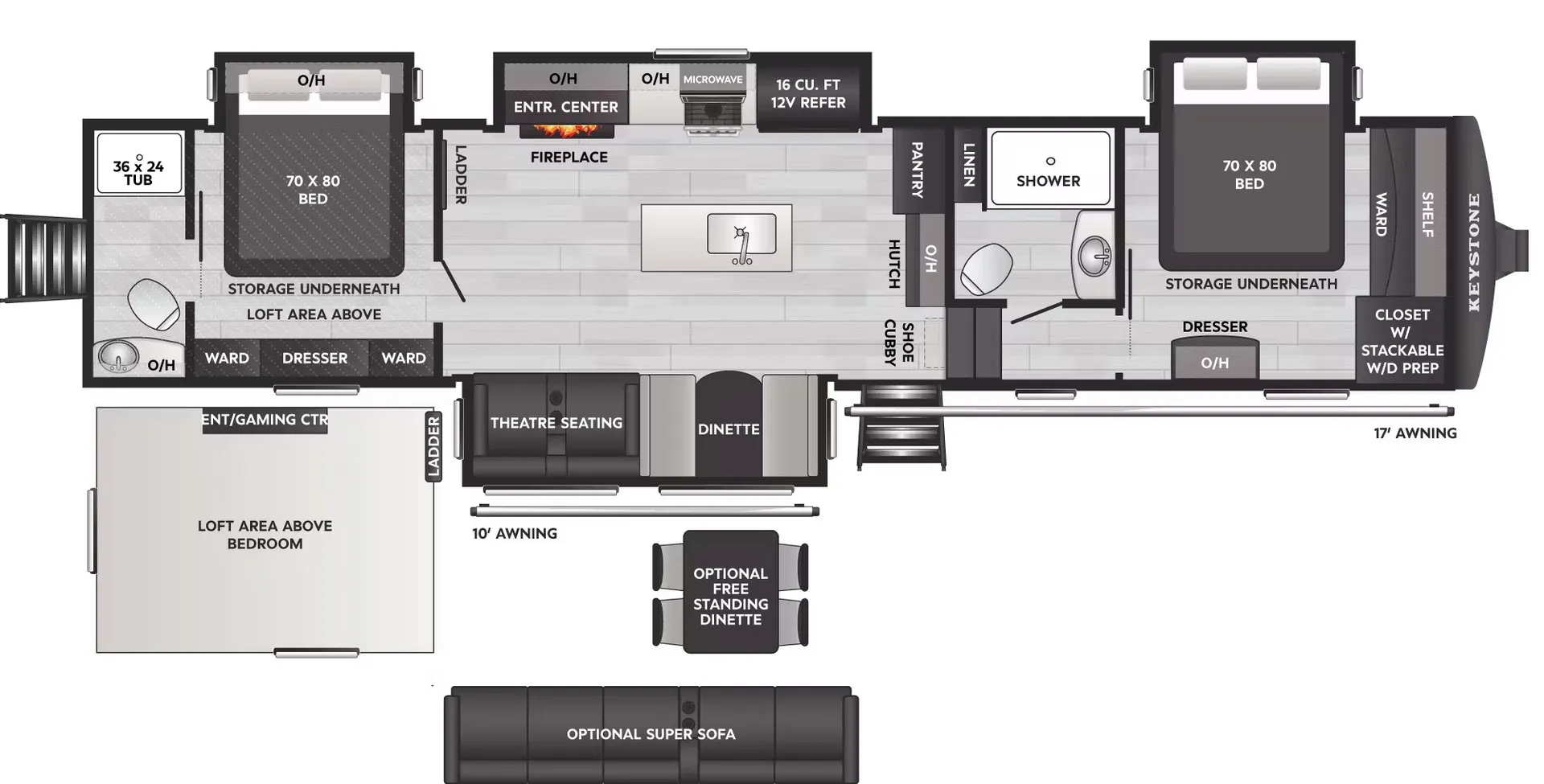 2026 Keystone Sprinter 3920DSL - Floor plan