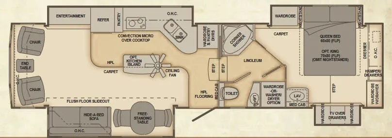 Carriage Carri-Lite 36FDQ floor plan