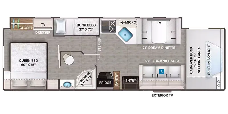 Thor Motor Coach Echelon LF31 floor plan