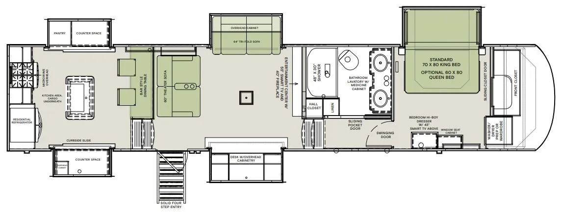 2023 Vanleigh Vilano 394RK - Floor plan