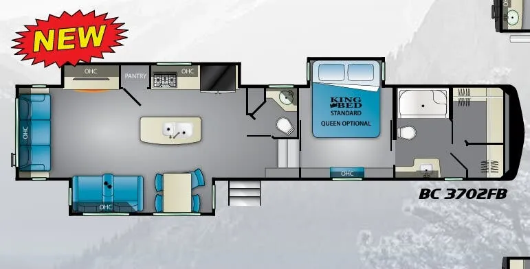 Heartland Big Country 3702RB floor plan