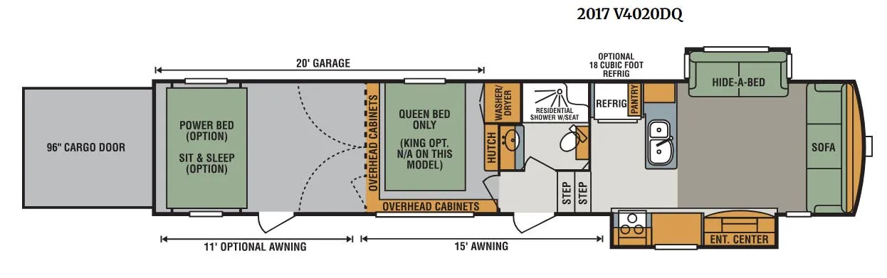 K-Z Venom V4020DQ floor plan