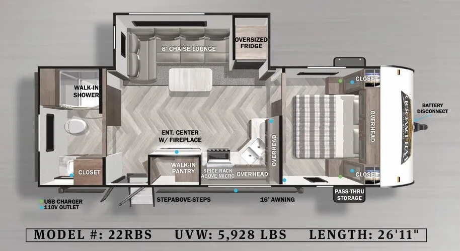Forest River Wildwood 22RBS exterior