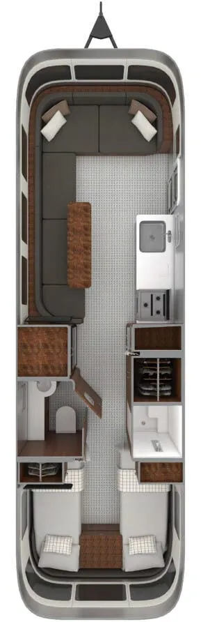 Airstream Globetrotter 30RB floor plan