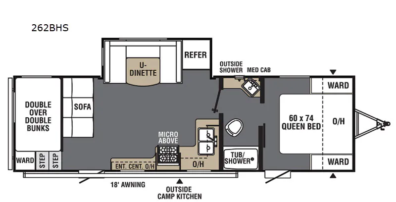2020 Coachmen Viking 262BHS - Floor plan