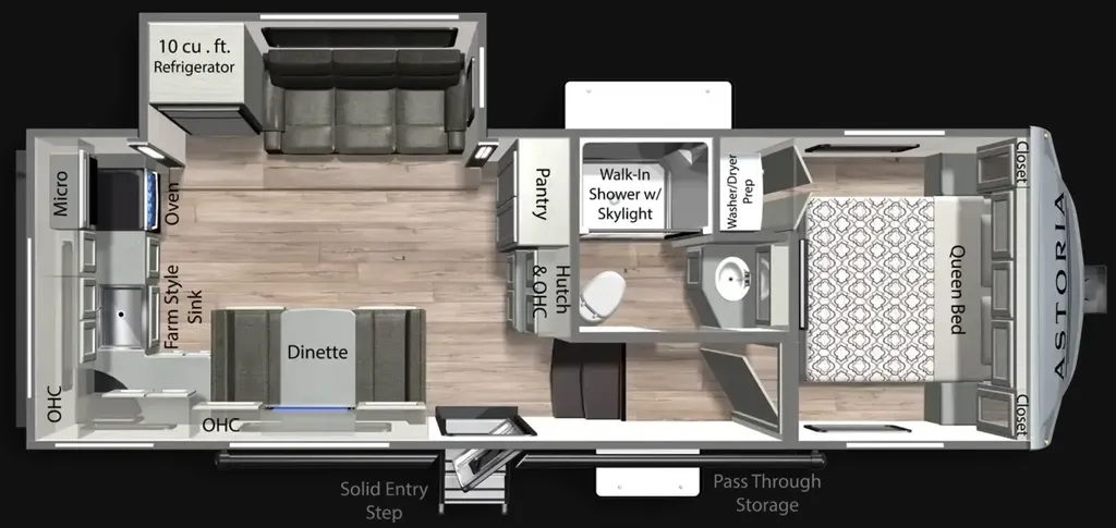 2025 Dutchmen Astoria 230ML floor plan