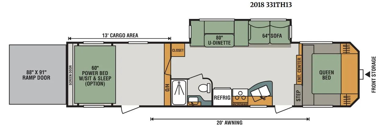K-Z Sportster 331TH13 floor plan