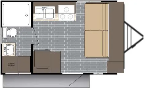 2026 Sunset Park RV Sun Lite 14RB floor plan