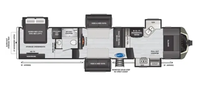 Keystone Montana 3741FK floor plan