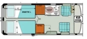 Sportsmobile Express 111S floor plan