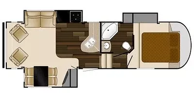 2015 Heartland Sundance XLT 285RL - Floor plan