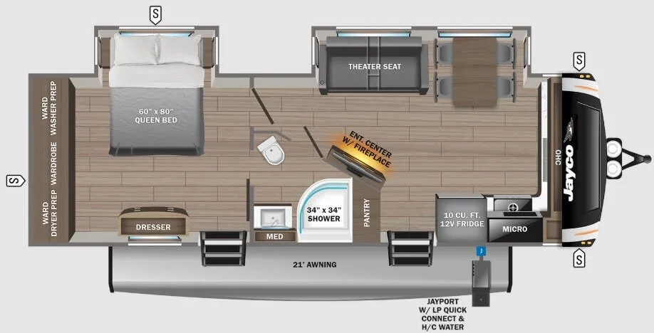 Jayco Eagle 274FKDS floor plan