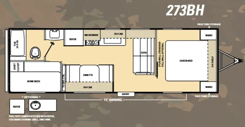 Coachmen Catalina 273BH floor plan