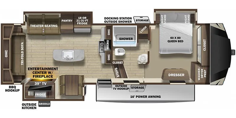 Highland Ridge Mesa Ridge MF284RLS floor plan