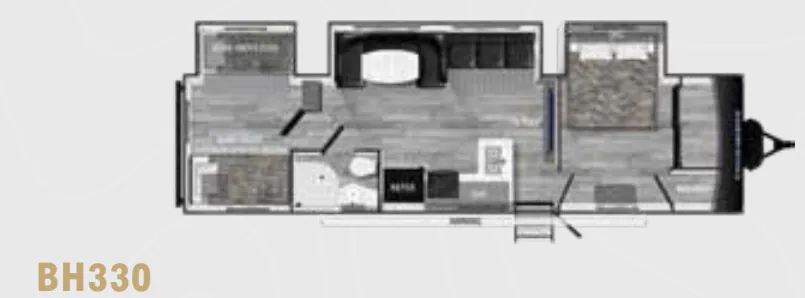 Heartland Pioneer BH330 floor plan