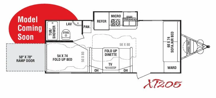 Cruiser RV Fun Finder Xtra XT-205 floor plan