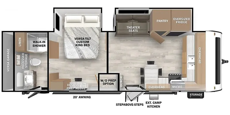 Forest River Salem 28FKG floor plan