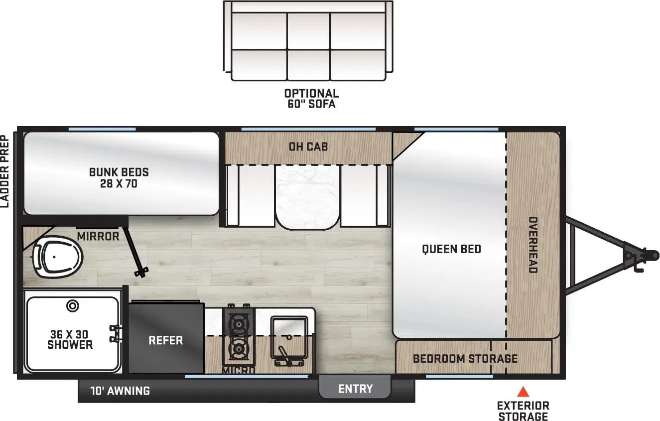 Coachmen Catalina Summit Series 7 7 164BHX floor plan