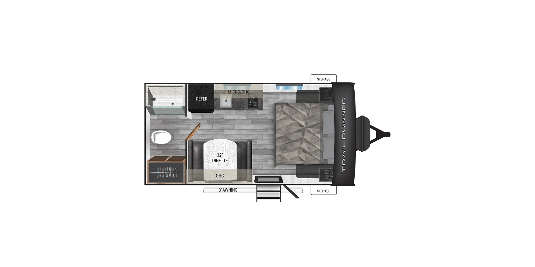 Heartland Trail Runner 117R floor plan