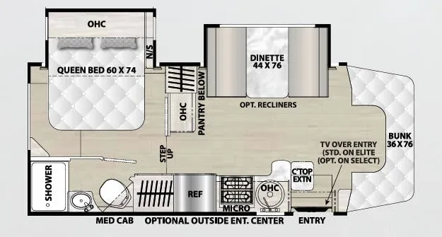 2024 Coachmen Prism Select 24DSS - Floor plan