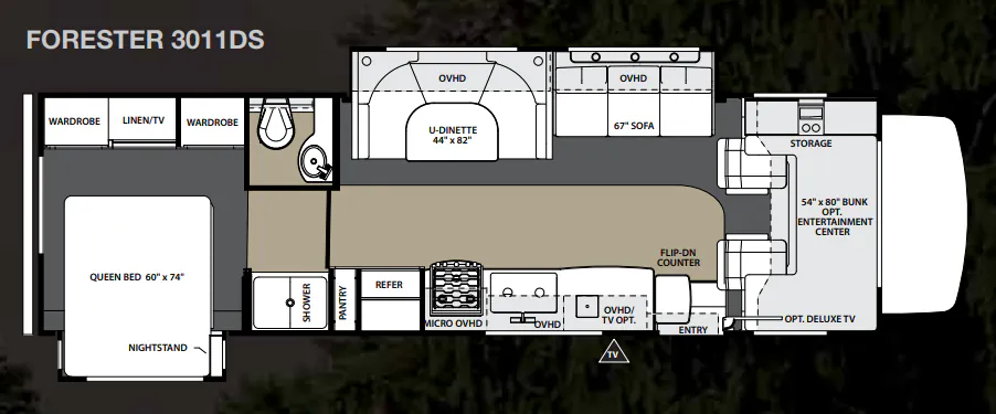 Forest River Forester 3011DS floor plan