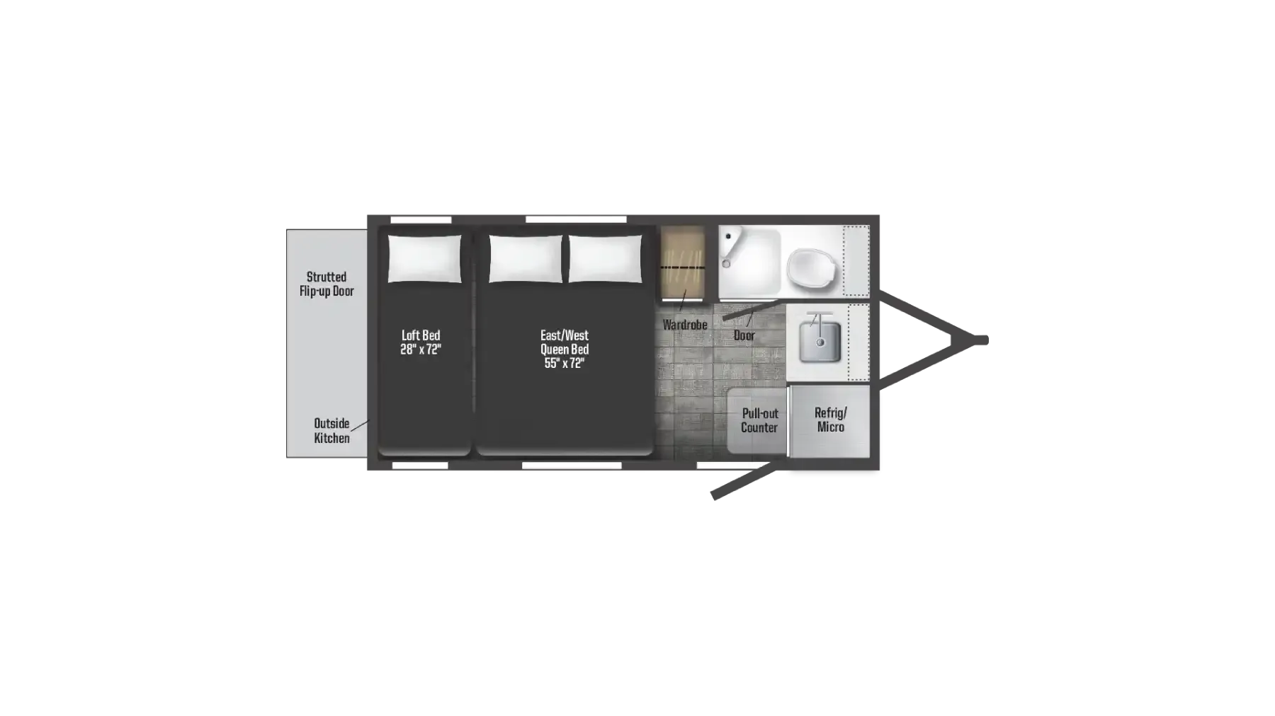 Winnebago HIKE 100 H1316FB floor plan