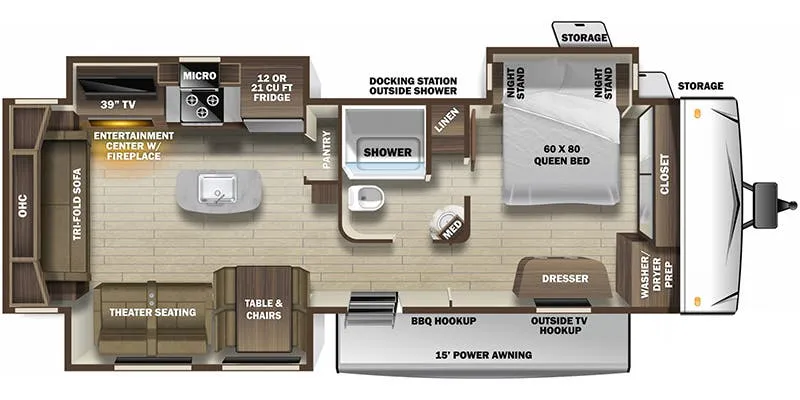 Highland Ridge Silverstar ST323RLS floor plan