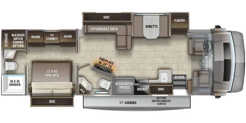 2021 Entegra Coach Accolade 37K - Floor plan