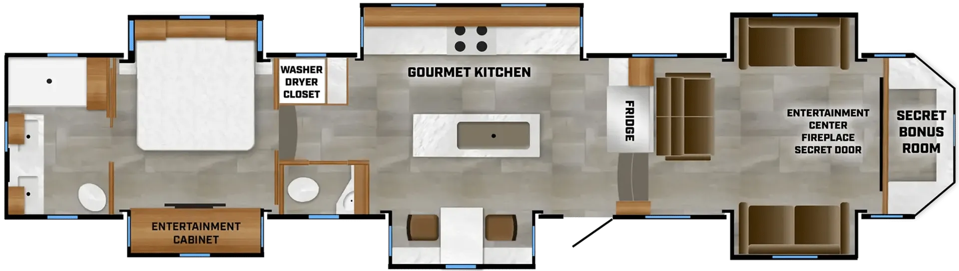 Luxe Regent 48FLB floor plan
