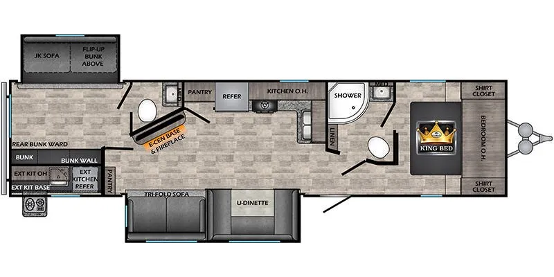2024 CrossRoads Volante VL33DB - Floor plan